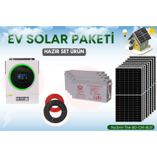 Güneş Enerji Sistemleri Yaz Kış Kullanım 5.6kW Off-Grid Solar Paket Güneş Enerji Sistemleri Yaz Kış Kullanım 5.6kW Off-Grid Solar Paket